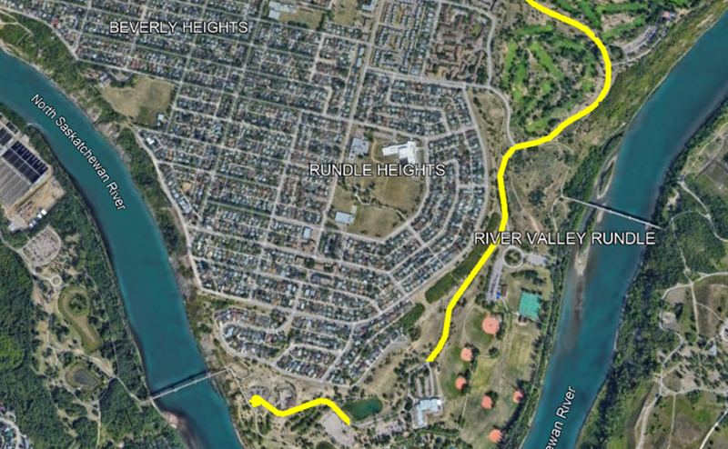 Photo showing road to be reconstructed in Rundle Park.