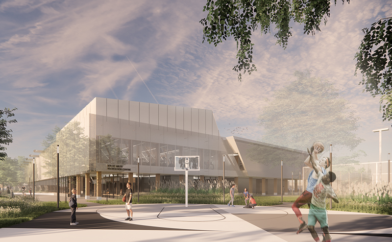Rollie Miles Recreation Centre Sport Court Rendering