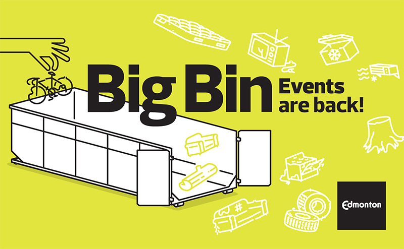 Graphic showing a big bin