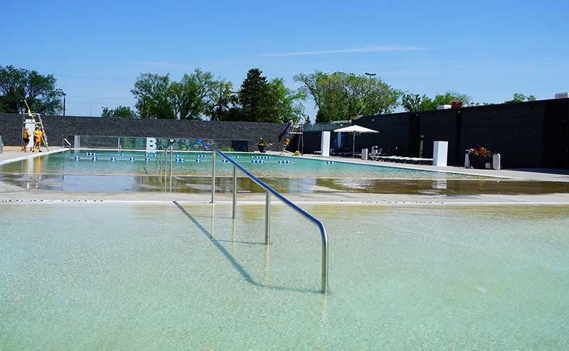 swimming at Borden