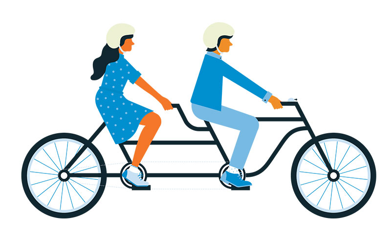 Bike Plan image of tandem bike