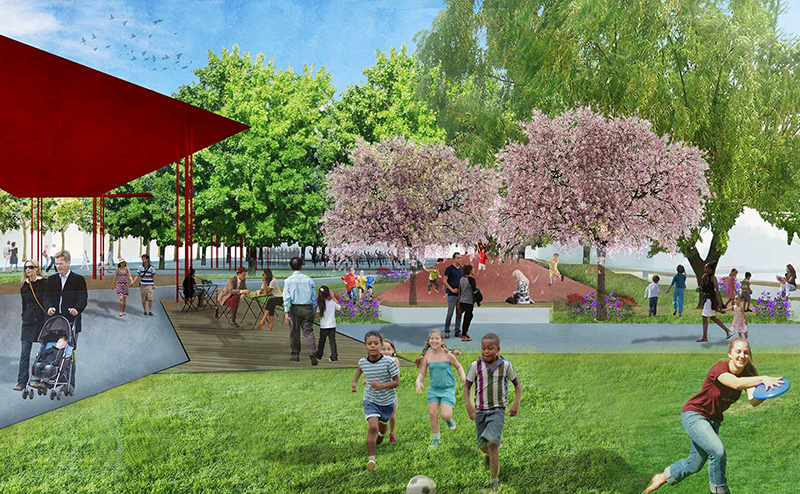 Graphic rendering of Kinistinaw Park