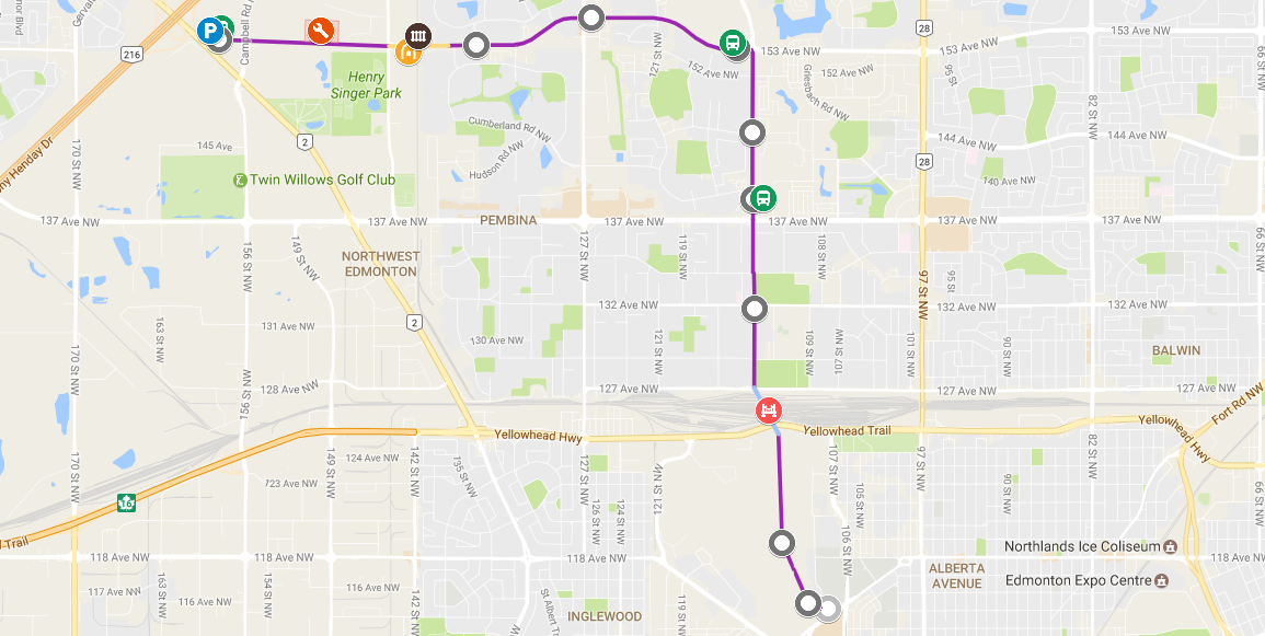 Metro Line NW Map