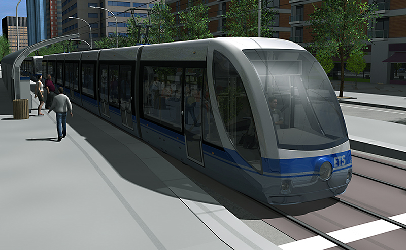 Graphic rendering of Metro Line LRT 