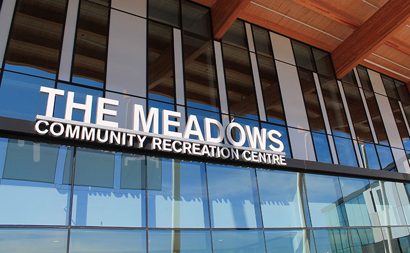 The Meadows Sign