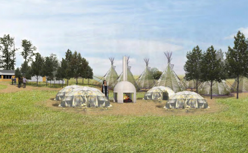 Graphic rendering of kihciy askiy (Sacred Land)