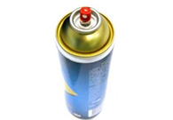 AEROSOL CANS: plastic lids, nozzles and metal cans are recycled into new products