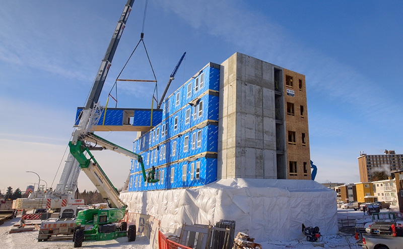 Apartment building under construction