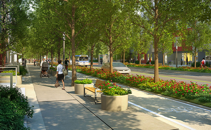 Artists rendering of Blatchford urban design concept