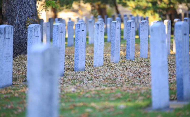 cemetery headstones