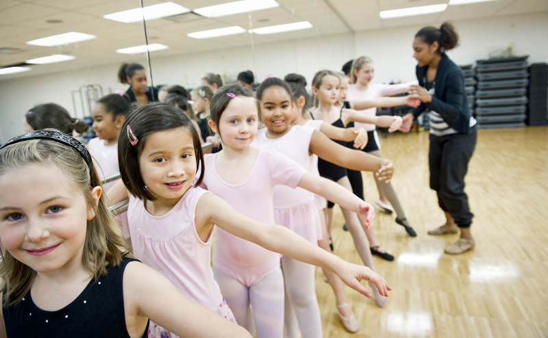 children doing ballet