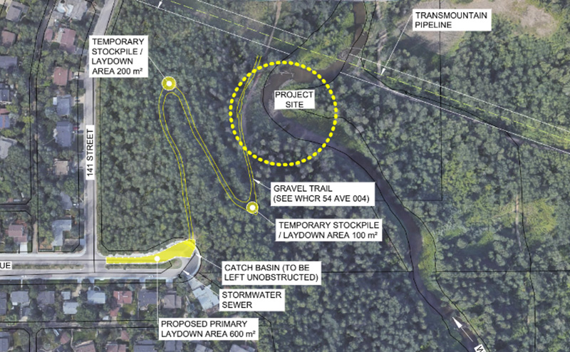 Whitemud Creek Erosion and Landslide Repair Context Map