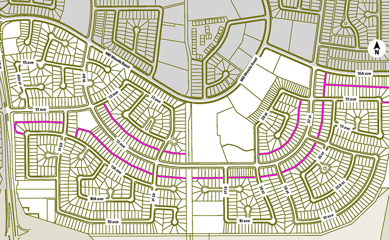 Crawford Plains Alley Map