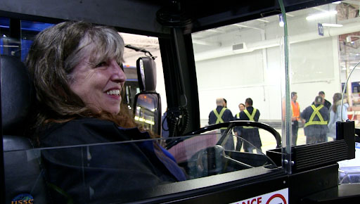 ETS driver Debbie Niebergal