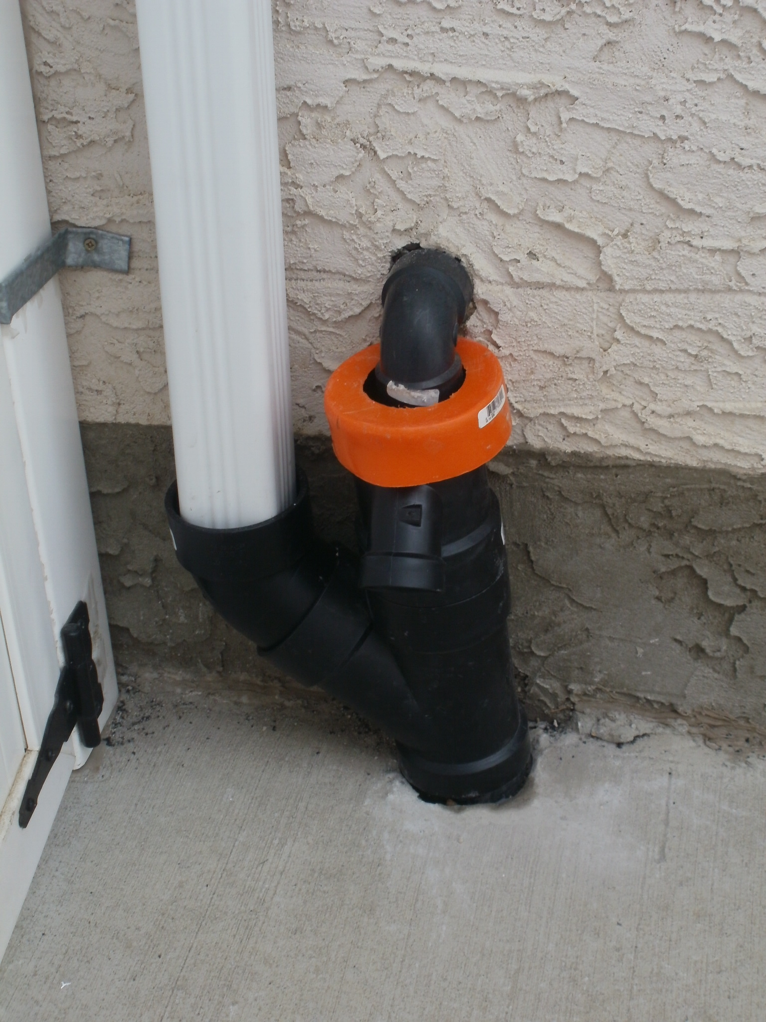 Downspout and Sump Pump Discharge to Storm Service Connection