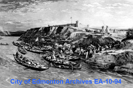 Fort Edmonton in 1825