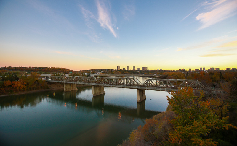 View of the river valley from the lookout