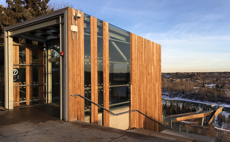 Top of the 100 Street Funicular