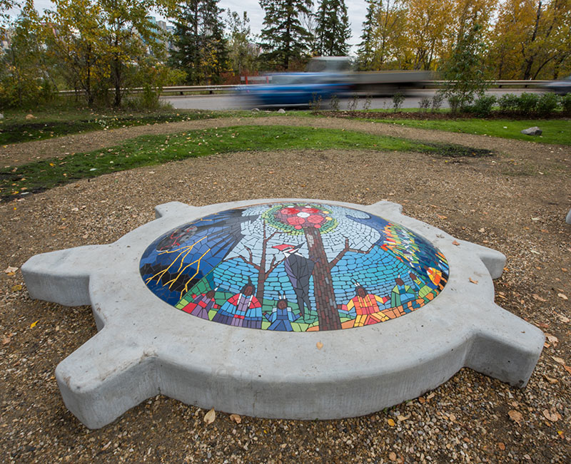 A mosacic stone Circle             