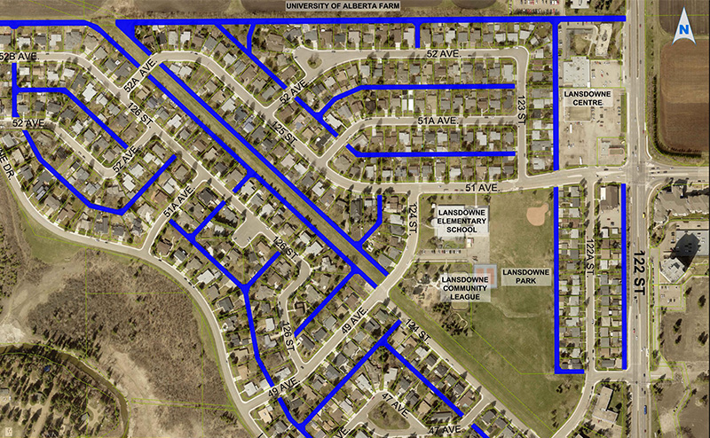 Lansdowne Alley Renewal Scope Map