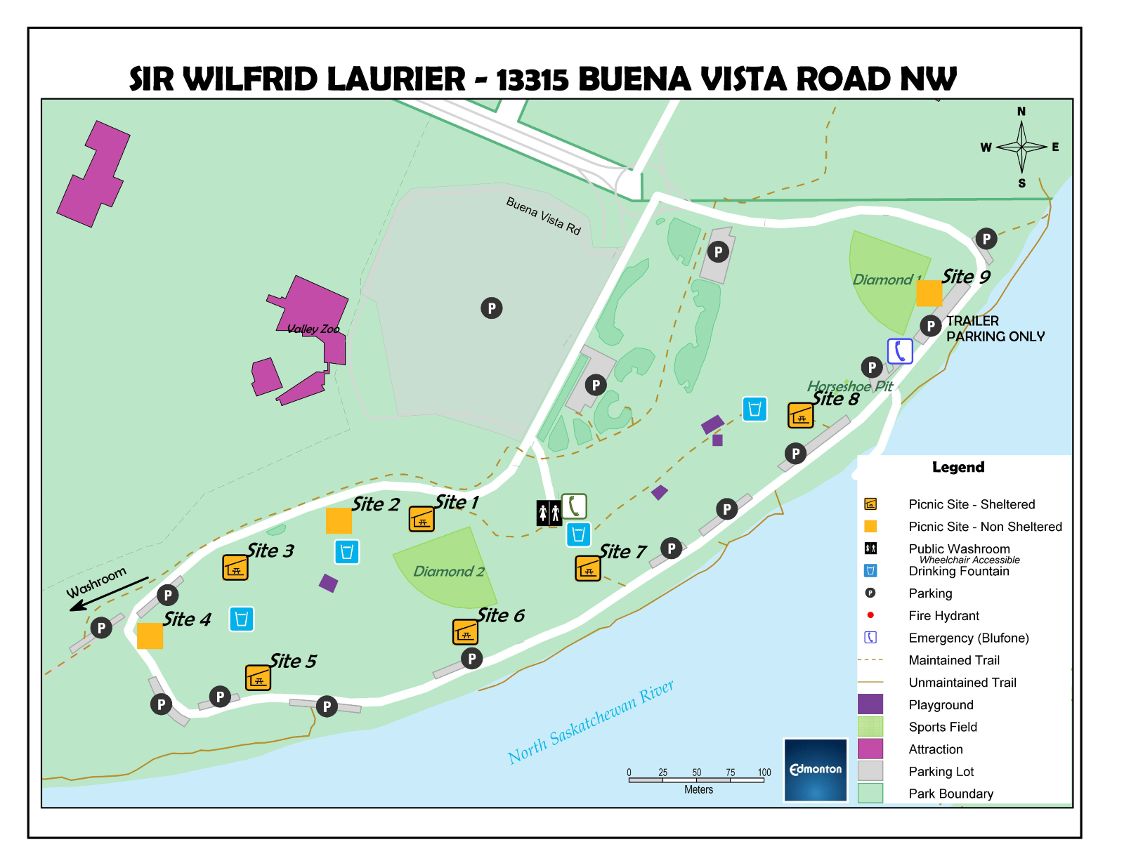 Laurier Park Site Map