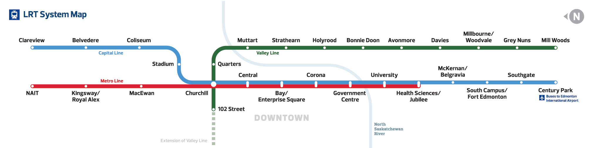 Metro Line LRT Map