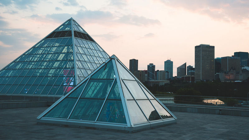 Muttart pyramids