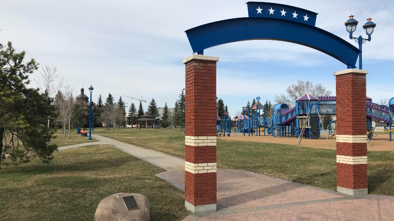 McDougall school playground entrance