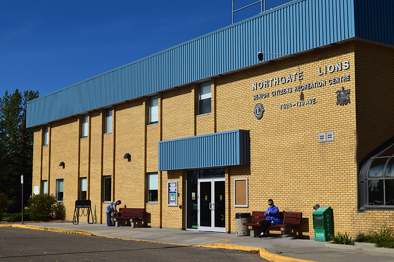 Exterior of the Northgate Lions Seniors Recreation Centre building