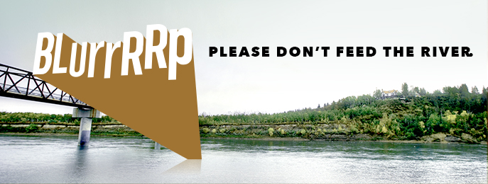 Graphic stating" Please don't feed the river"