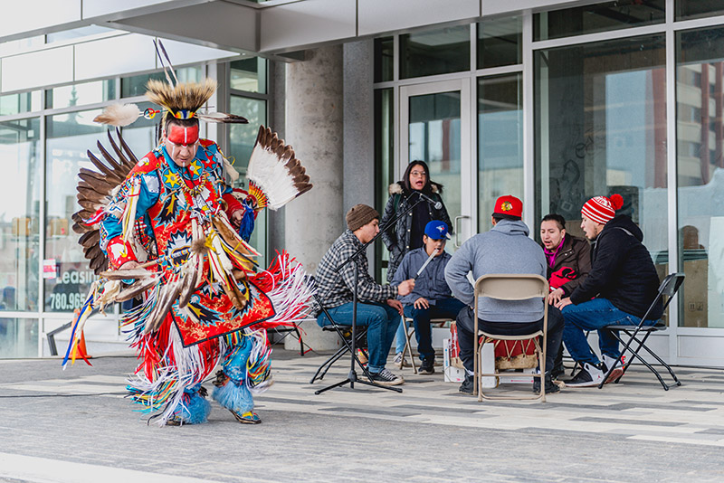 An Indigenous dancer