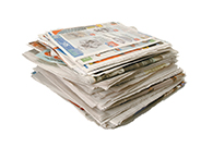 NEWSPAPER: recycled into newspaper, boxboard and egg cartons