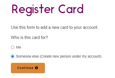 Register Arc Card tutorial image