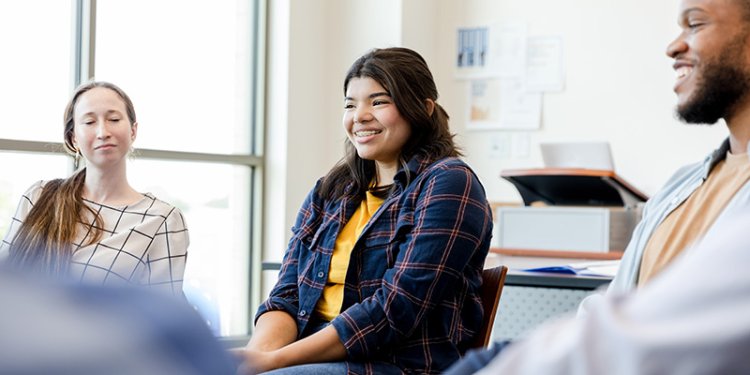 youth sitting in circle