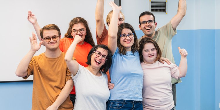 persons of diverse abilities smiling