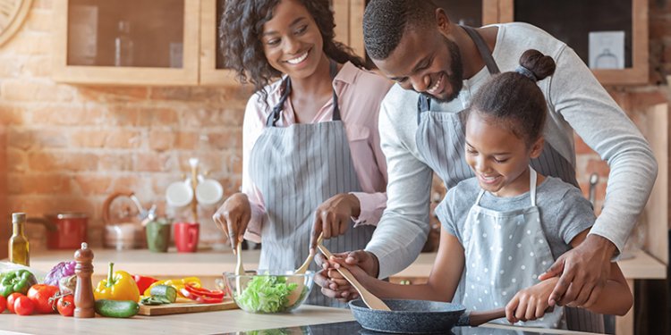 family cooking
