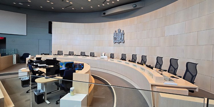 council chambers interior