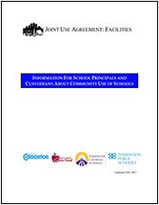 School Principals and Custodians' Community Use of Schools brochure cover
