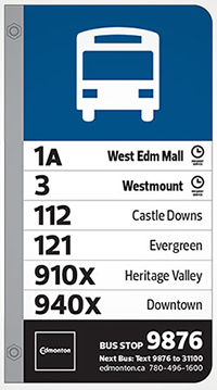 ETS Bus Stop Sign