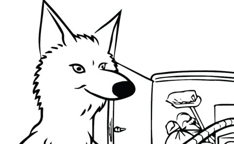 coyote coloring page