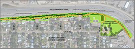 Yellowhead Trail Noise Wall Map