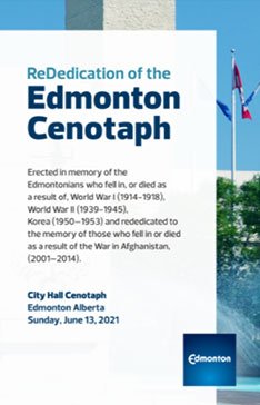 cenotaph program cover