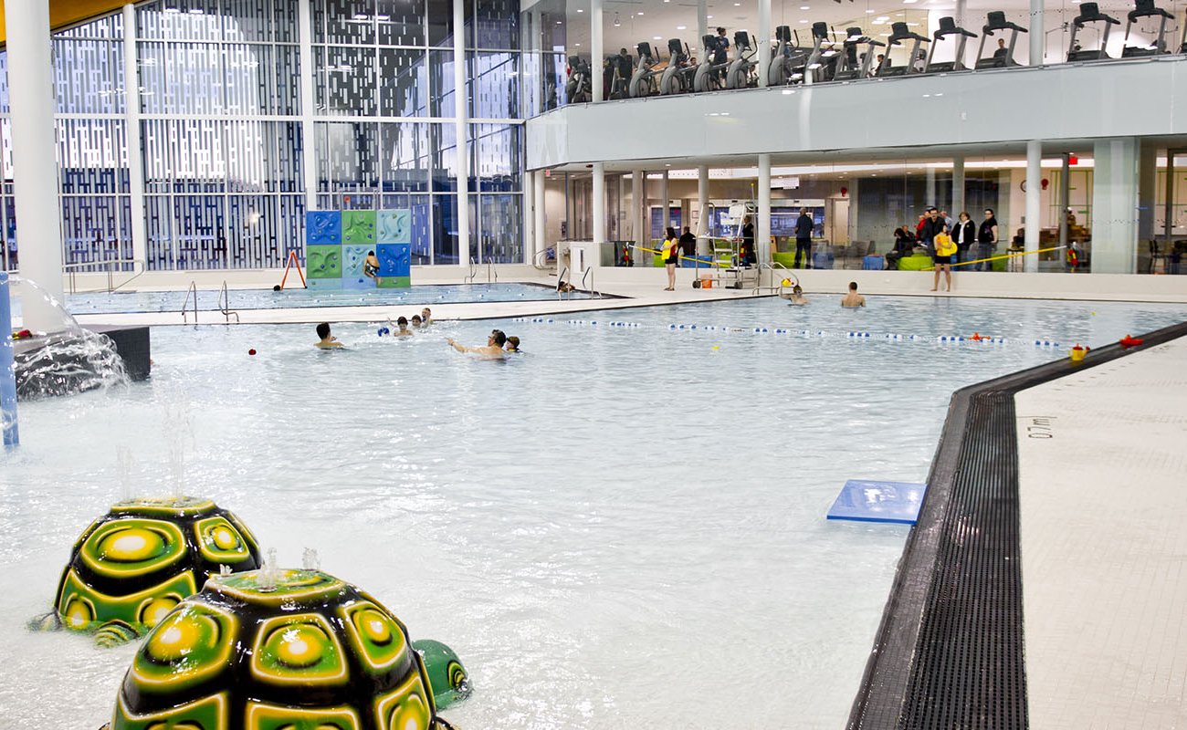 swimming pool with swim toys