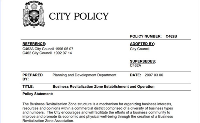 BIA City Policy thumbnail