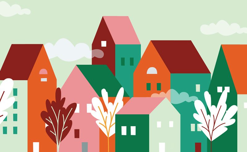 houses illustration