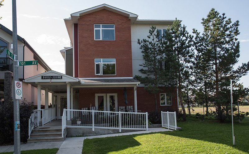 accessible ramp on building