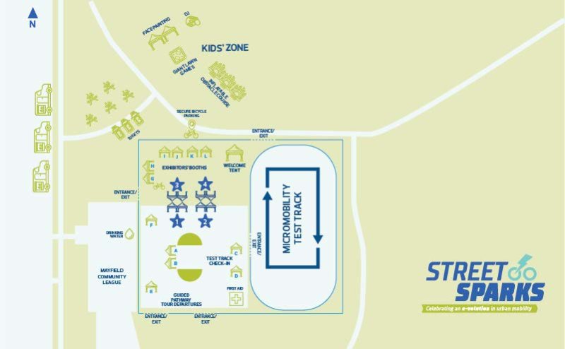 Street Sparks site event map Mayfield July 19