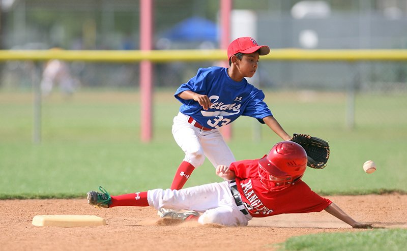 kids playing baseball