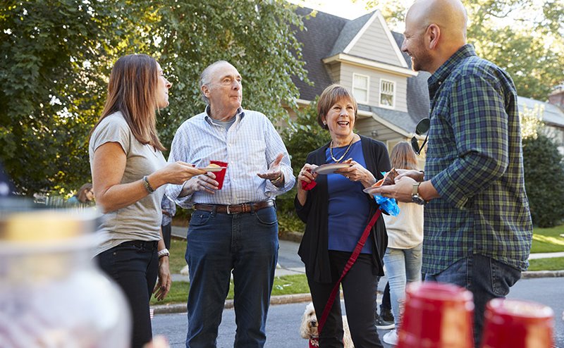 neighbours socializing