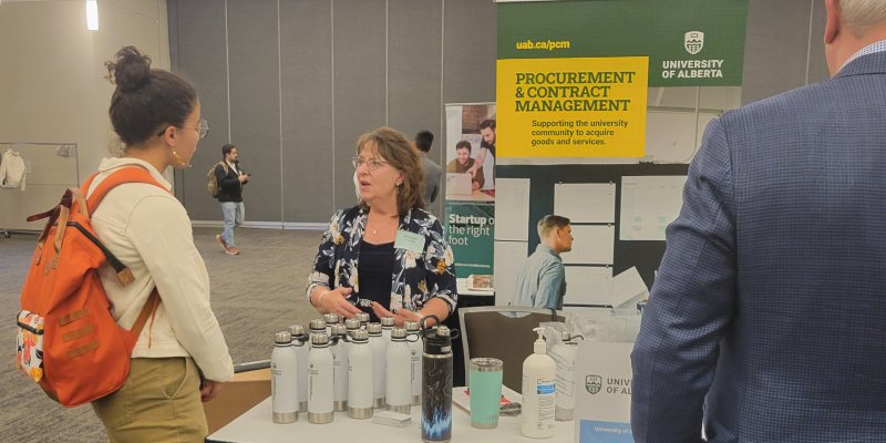 University of Alberta booth at the 2024 Purchase with Purpose event
